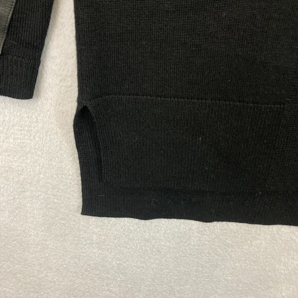 Armani Exchange 100% Merino Wool Oversized Cardigan Sweater Womens Medium Black - Picture 6 of 14